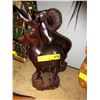 Image 1 : 2 Solid carved wood statues