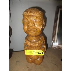 1952 Carved wood statue