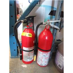 2 x 7 LB fire extinguishers - used