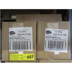 2 Cases of strawberry licorice