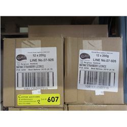 2 Cases of strawberry licorice