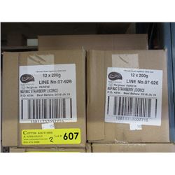 2 Cases of strawberry licorice
