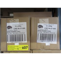 2 Cases of strawberry licorice