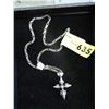 Image 1 : Gothic / Medieval  Sterling Silver Cross & Chain