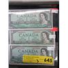Image 1 : 3 Canadian $1 Bank Notes