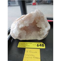 3 Pound Crystal Geode formation