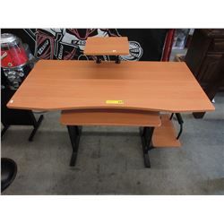 Computer desk with pullout tray - used