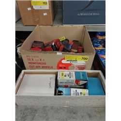 2 Boxes of vintage tubes & light bulbs