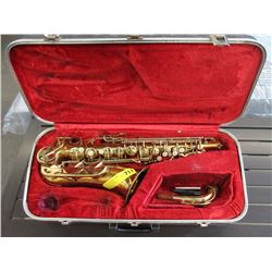 Saxophone with fitted case - used