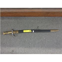 Vintage brass handled bayonet