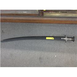 Vintage sword with wood scabbard