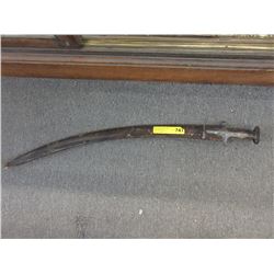 Vintage sabre with leather scabbard