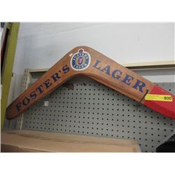 Foster's Lager boomerang sign