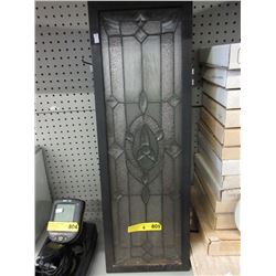 8 Leaded glass window panels - used