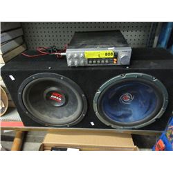 Car stereo with speakers - used