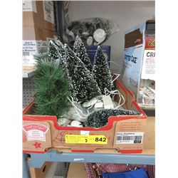 Illuminated Christmas ornaments & model trees