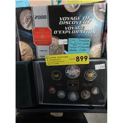 2000 Canadian Proof Set Coins in presentation case