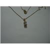 Image 2 : DIAMOND 14K GOLD NECKLACE-DIAMOND TESTED AND IS APPROX .50 TP .75 CARAT GOLD IS STAMPED *ITALY 585* 