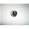 Image 1 : 14K GOLD RESIN BLUE STONE LARGE RING TOTAL WEIGHT IS 4 GRAMS!! RING CAME OUT OF SAFE BOX!!