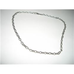 .925 STERLING SILVER HEAVY SOLID NECKLACE WITH BEAUTIFUL WELL DETAILED DESIGN STAMPED *.925* TOTAL W