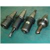 Image 2 : CAT40 End Mill Holders, (2) 3/4", (2) 1"