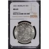 Image 1 : 1921 MORGAN SILVER DOLLAR, NGC MS-65