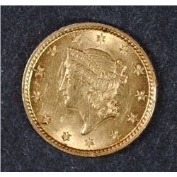 1854 $1 GOLD BU