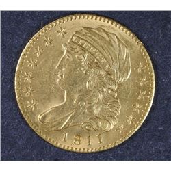 1811 $5 GOLD BU RARE EARLY GOLD