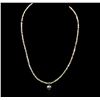 Image 2 : 14KT White Gold 32.44ctw Rough Diamond Necklace With Charm