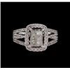 Image 2 : 1.27ctw Diamond Ring - 10KT White Gold