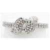 Image 3 : Hamilton 14KT White Gold 6.90ctw Diamond Hamilton Ladies Watch