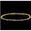 Image 1 : 0.38ctw Diamond Bangle Bracelet - 14KT Yellow Gold