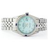 Image 1 : Rolex Stainless Steel Diamond and Sapphire DateJust Men's Watch