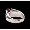 Image 3 : 1.39ct Ruby and Diamond Ring - 14KT White Gold