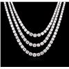 Image 1 : 14KT White Gold 10.26ctw Diamond Necklace