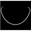 Image 1 : 14KT White Gold 16.16ctw Diamond Necklace