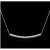Image 1 : 0.75ctw Diamond Necklace - 14KT White Gold