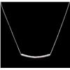 Image 2 : 0.75ctw Diamond Necklace - 14KT White Gold