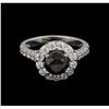 Image 2 : 2.68ctw Black Diamond Ring - 14KT White Gold