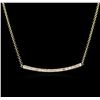 Image 1 : 14KT Yellow Gold 0.84ctw Diamond Necklace