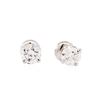 Image 1 : 1.00ctw Diamond Stud Earrings - 14KT White Gold