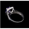 Image 3 : 2.05ct Tanzanite and Diamond Ring - 14KT White Gold