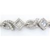 Image 8 : 3.63ctw Diamond Bracelet - 18KT White Gold