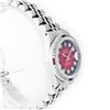 Image 2 : Rolex Stainless Steel 1.00ctw Diamond and Ruby DateJust Ladies Watch