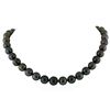 Image 1 : Tahitian Cultured Pearl Necklace With Diamond Clasp