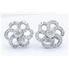 Image 3 : 1.03ctw Diamond Earrings - 10KT White Gold