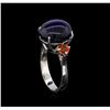 Image 4 : 11.32ctw Multi-Color Sapphire Ring - 14KT White Gold