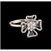 Image 1 : 0.54ctw Diamond Ring - 18KT White Gold