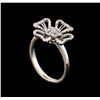 Image 4 : 0.54ctw Diamond Ring - 18KT White Gold