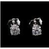 Image 1 : 0.68ctw Diamond Stud Earrings - 14KT White Gold